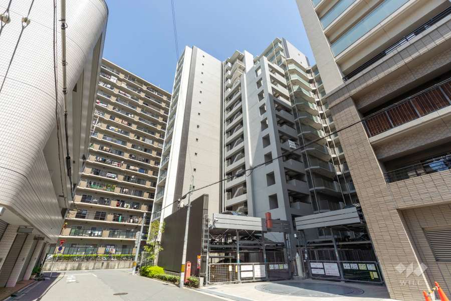 エスリード阿波座ノースプレイスの外観（南西側から）