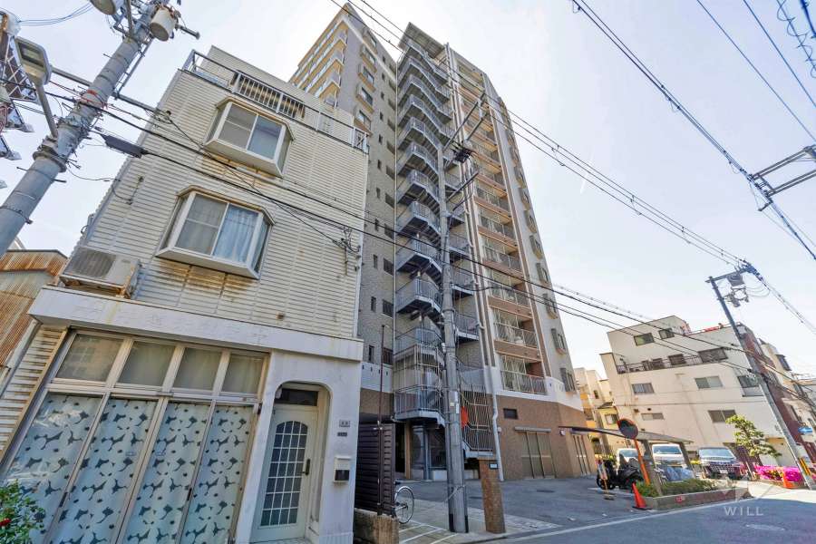 エスリード九条の外観（北西側から）