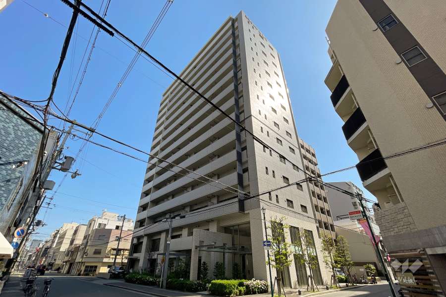 エスリード南堀江の外観（南西側から）