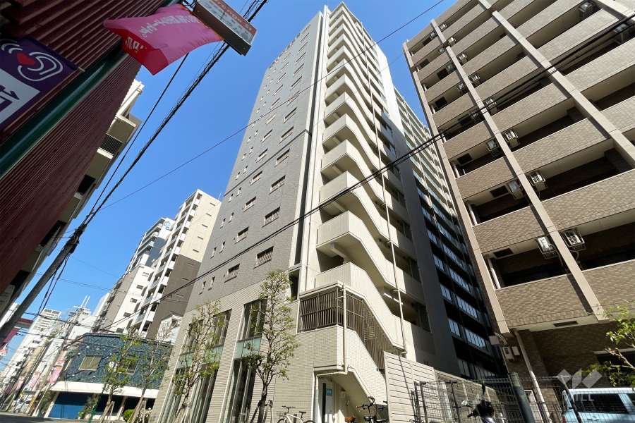 エスリード南堀江の外観（南東側から）