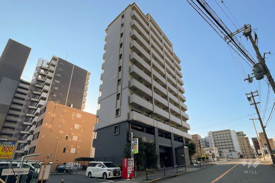 エスリード南堀江リバーサイドの外観（北西側から)