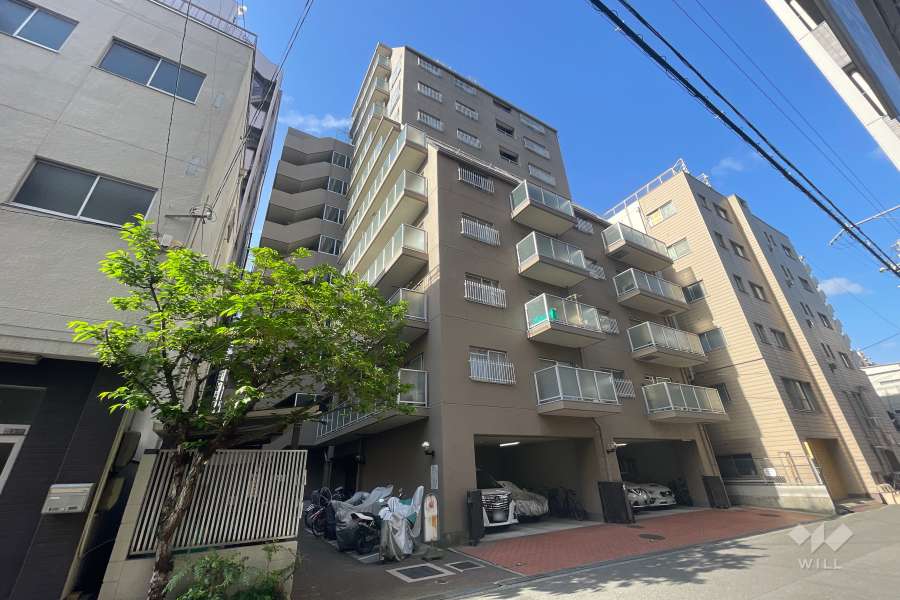 カルム北堀江の外観（北東側から）
