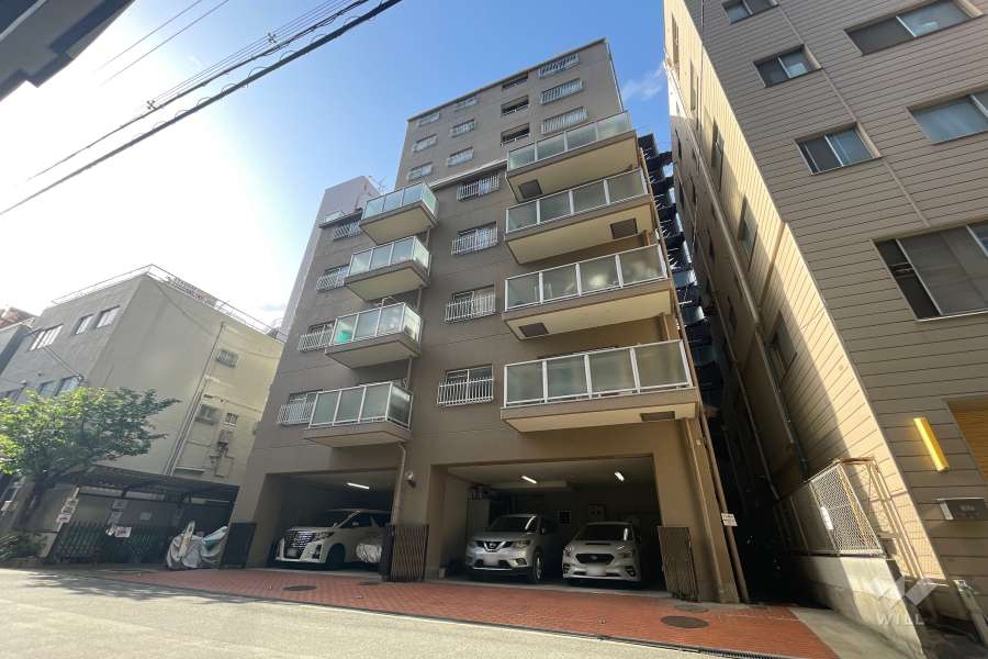 カルム北堀江の外観（北西側から）