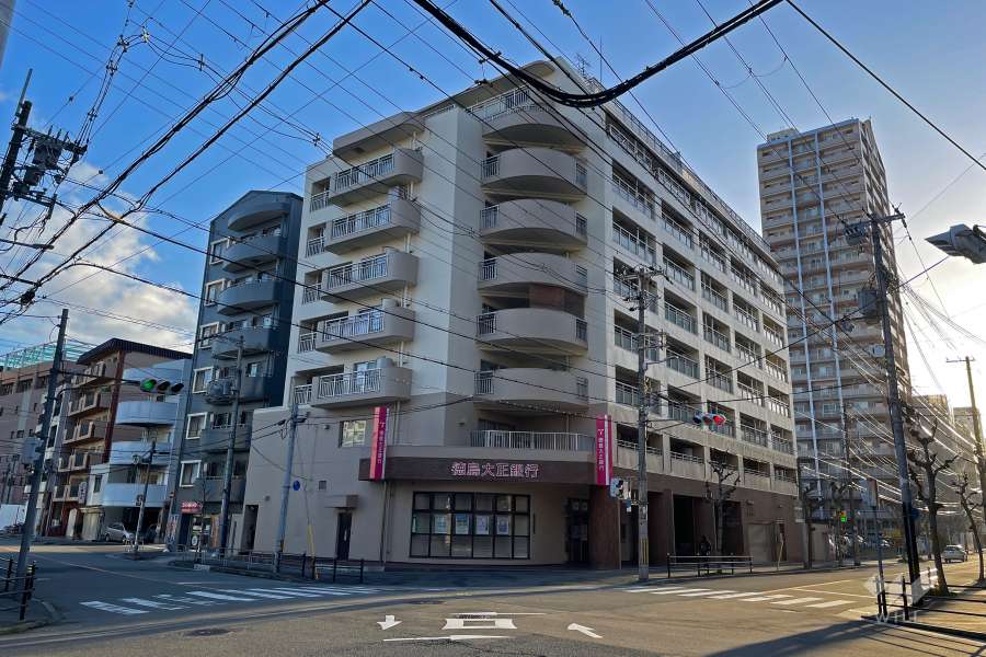 グランドメゾン北堀江の外観（南西側から）