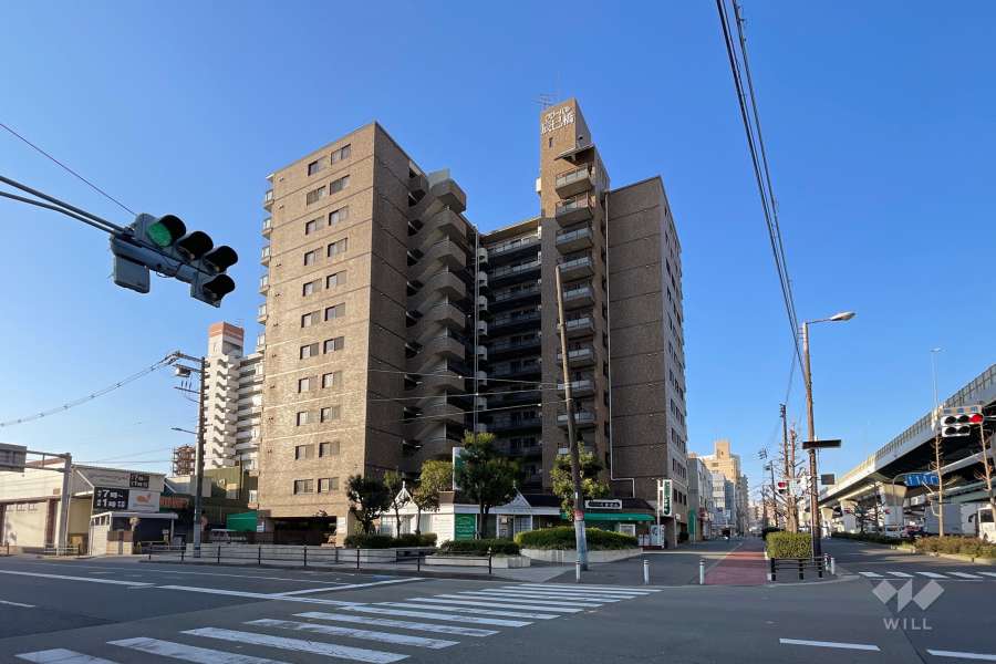 グローバル辰巳橋の外観（北側から）