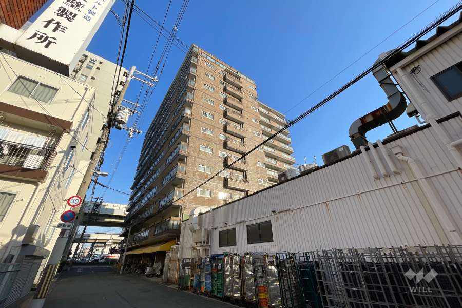 グローバル辰巳橋の外観（南東側から）