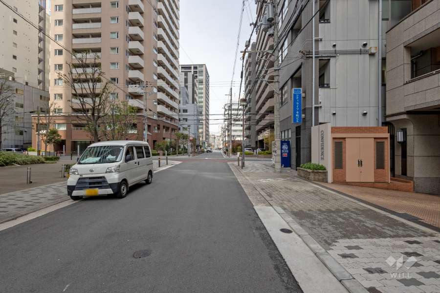 敷地南側の前面道路　