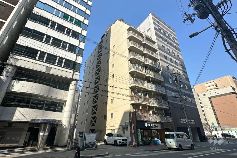 サンコーポ北堀江の外観（南西側から）