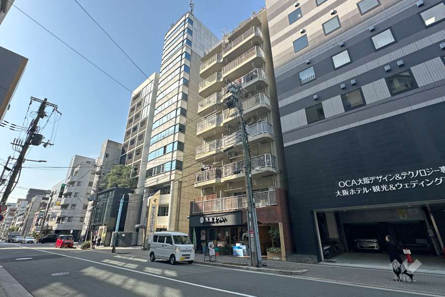サンコーポ北堀江の外観（南東側から）
