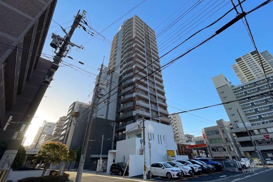 シティタワー北堀江の外観（北西側から）