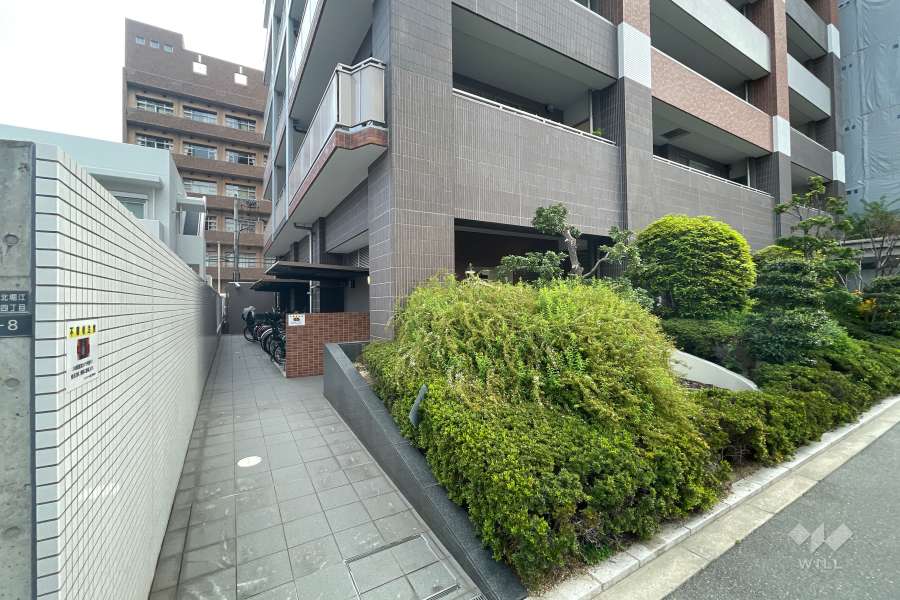 駐輪場の出入口