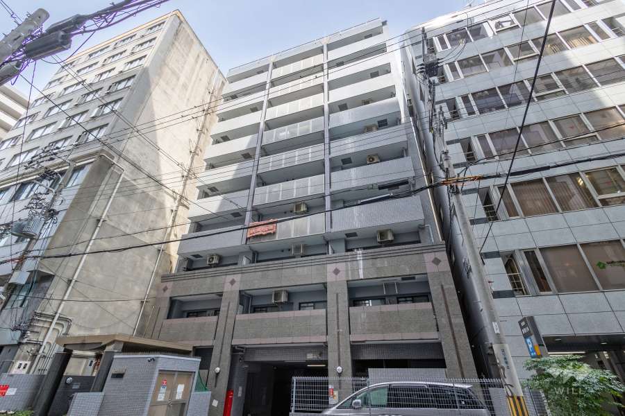 シャルマンフジ・アニエス本町の外観（南東側から）