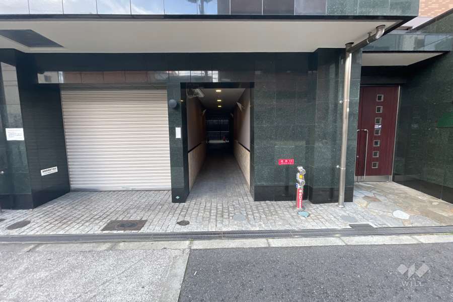 駐輪場の出入口