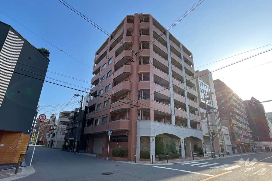 セレッソコート南堀江マルティアの外観（南西側から）