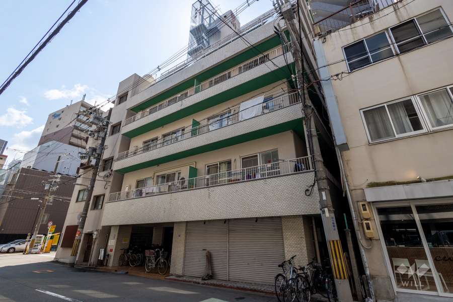 ダイアパレス阿波座の外観（北西側から）