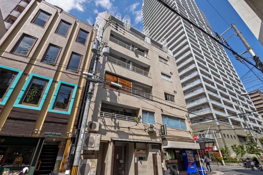 ダイアパレス四ツ橋の外観（南西側から）