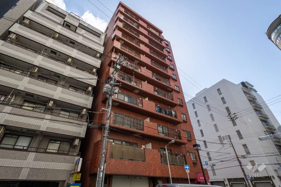トーカンマンション西長堀の外観（北東側から）