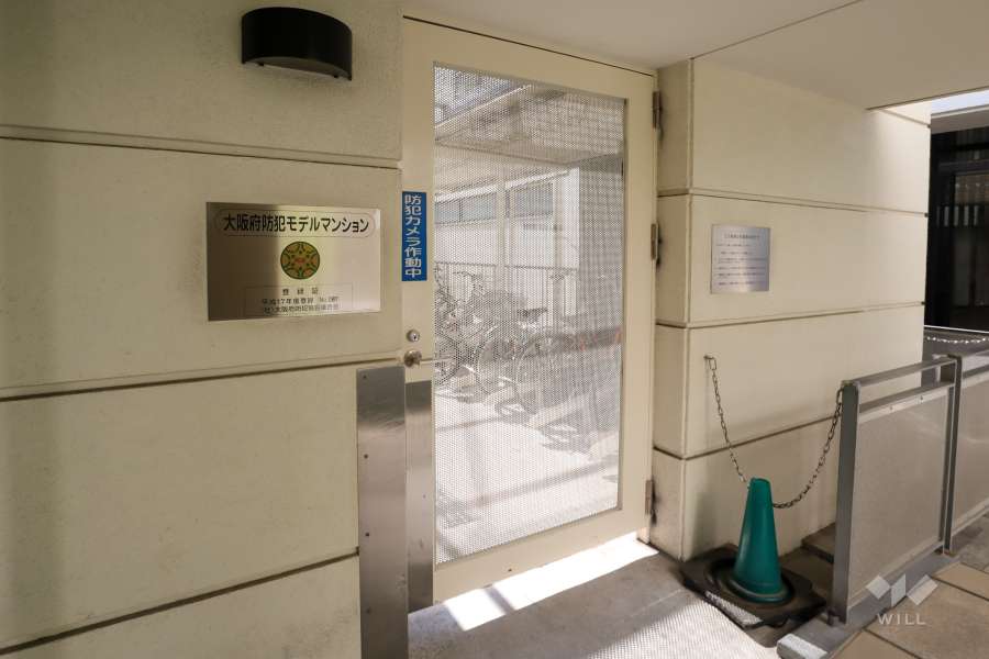 駐輪場の出入口