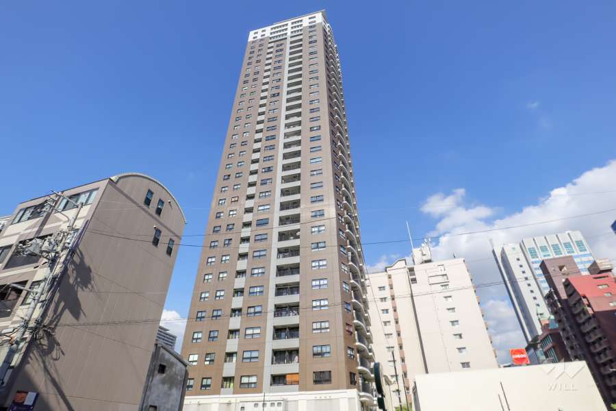 パークタワー大阪中之島フロントの外観（南西側から）