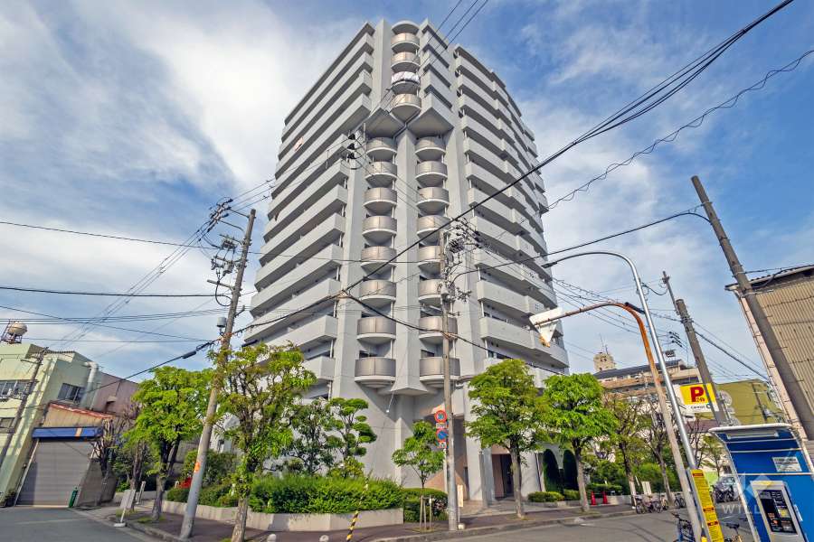 ハイネス九条の外観（南西側から）