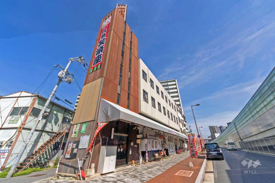 ハイム弁天の外観（西側から）