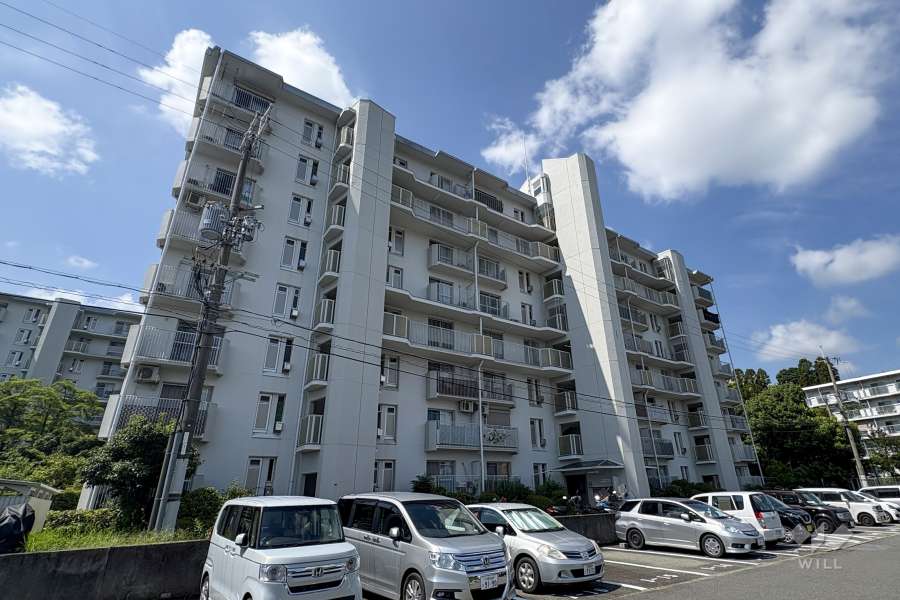 粟生第4住宅1棟の外観（北東側から）