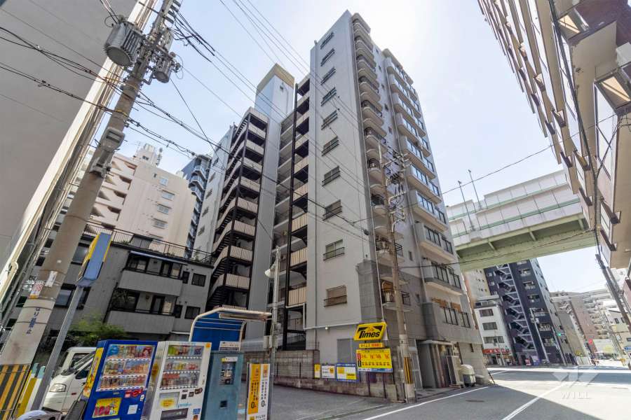 フドウ京町堀ハイツの外観（北東側から）