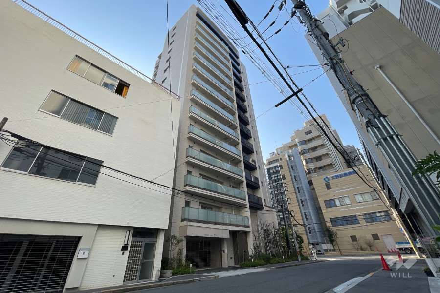 プラウド南堀江の外観（北西側から）