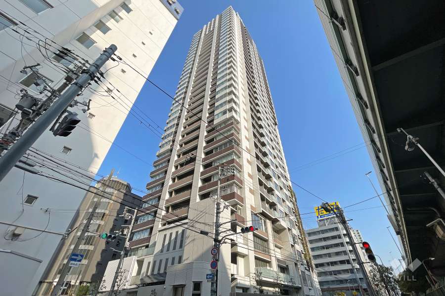 ブランズタワー南堀江の外観（南東側から）