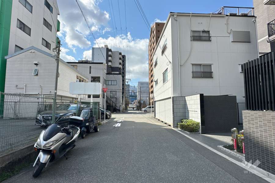 敷地東側の前面道路　