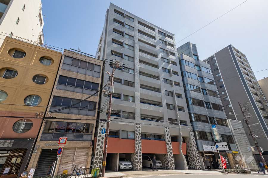ベルデフラッツ阿波座の外観（北西側から）