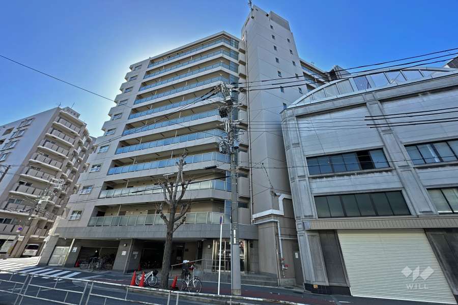 メゾン阿波座の外観（北西側から）