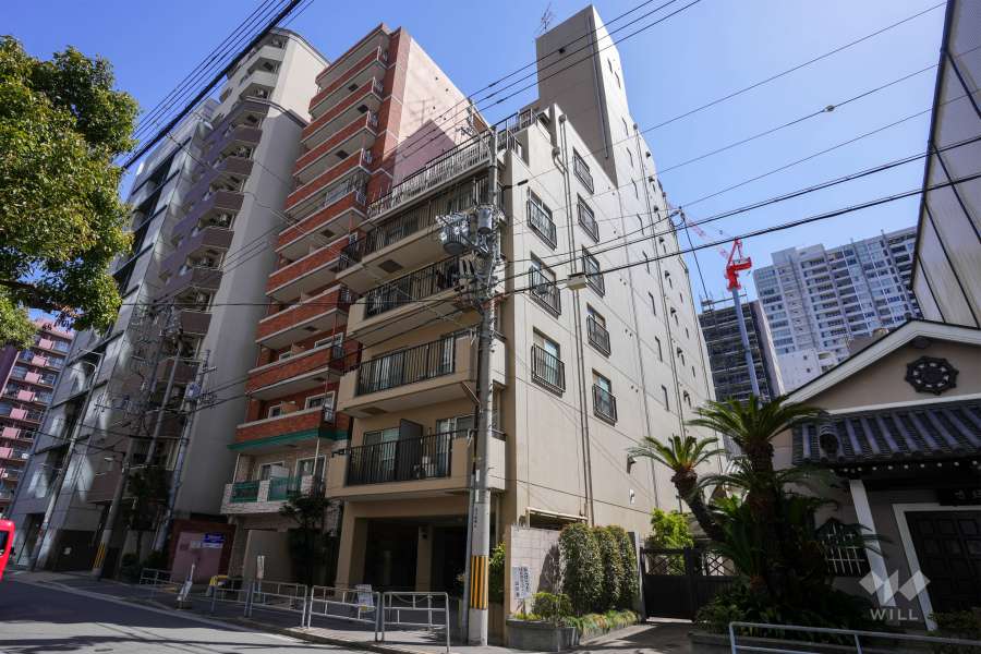 モンテベルデ肥後橋の外観（北西側から）