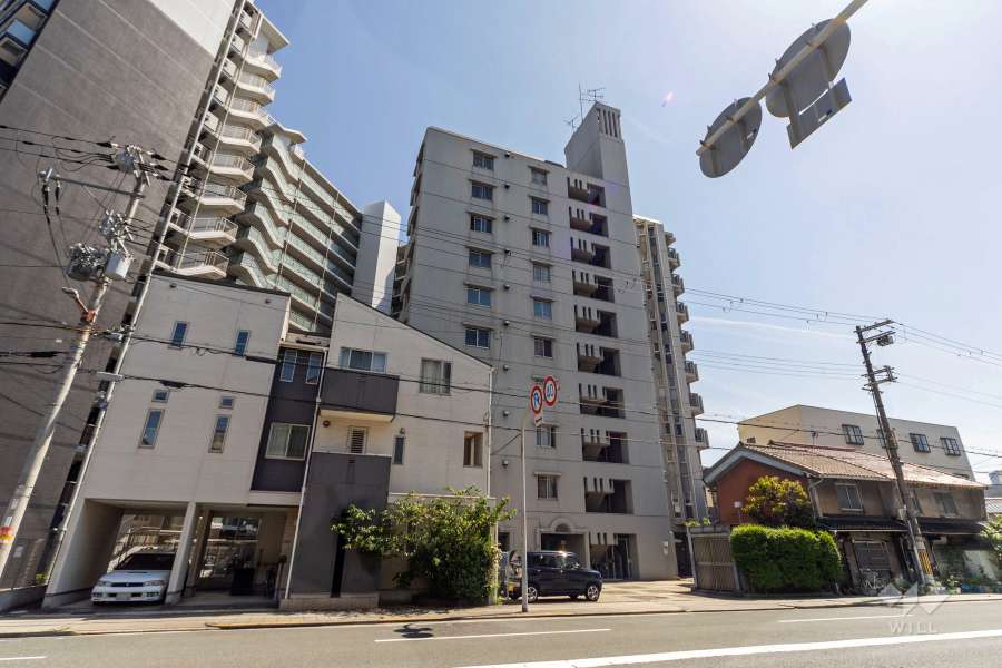 ユーロハイツ本田の外観（北東側から）