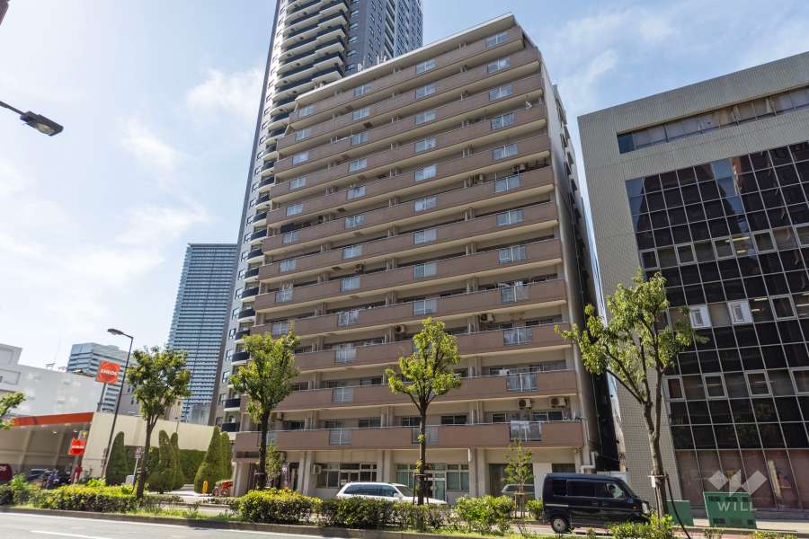ユニハイム土佐堀の外観（南東側から）