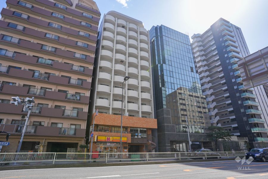 ライオンズマンション江戸堀の外観（北側から）