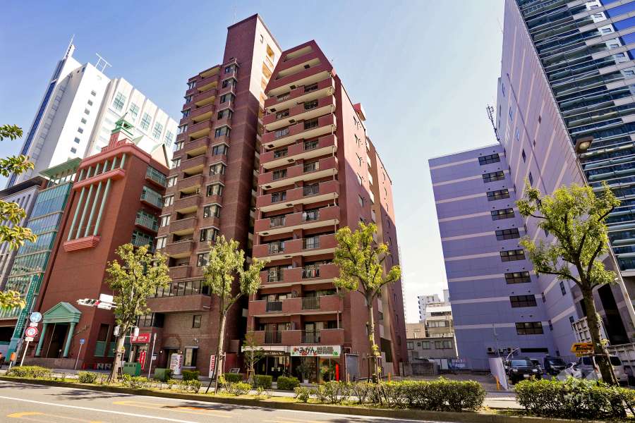 ライオンズマンション江戸堀第2の外観（北西側から）