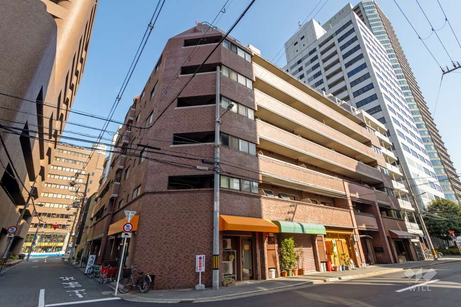 ライオンズマンション四ツ橋の外観（北西側から）