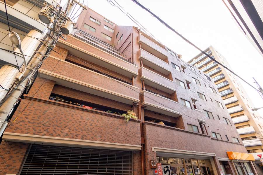 ライオンズマンション四ツ橋の外観（北東側から）