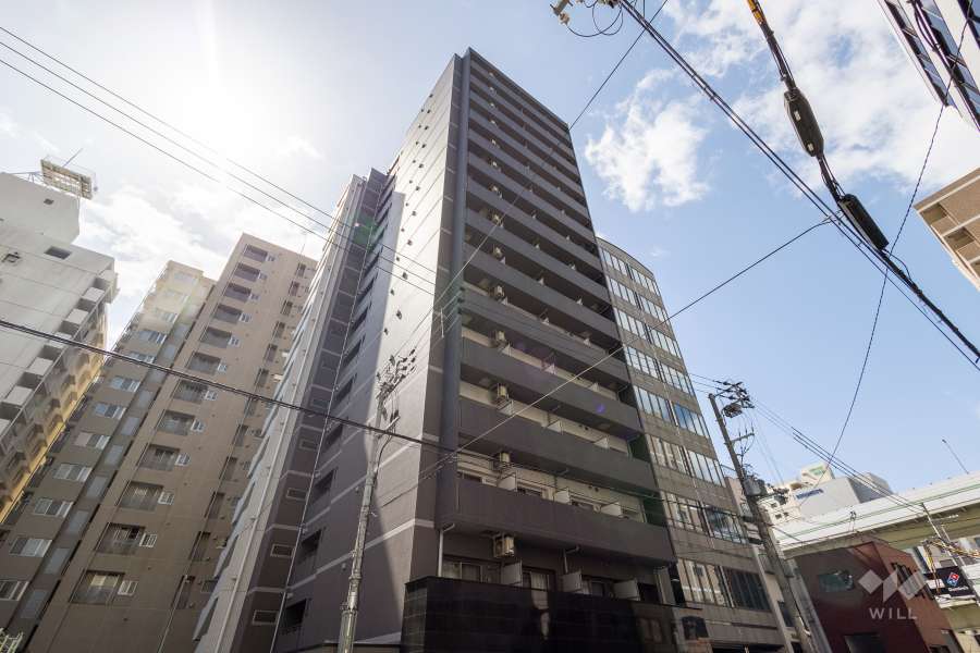 LAV心斎橋ウエストの外観（北東側から）