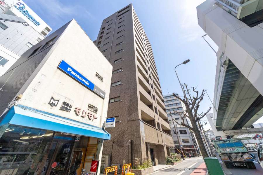 リーガル江戸堀ウエストパークの外観（北西側から）