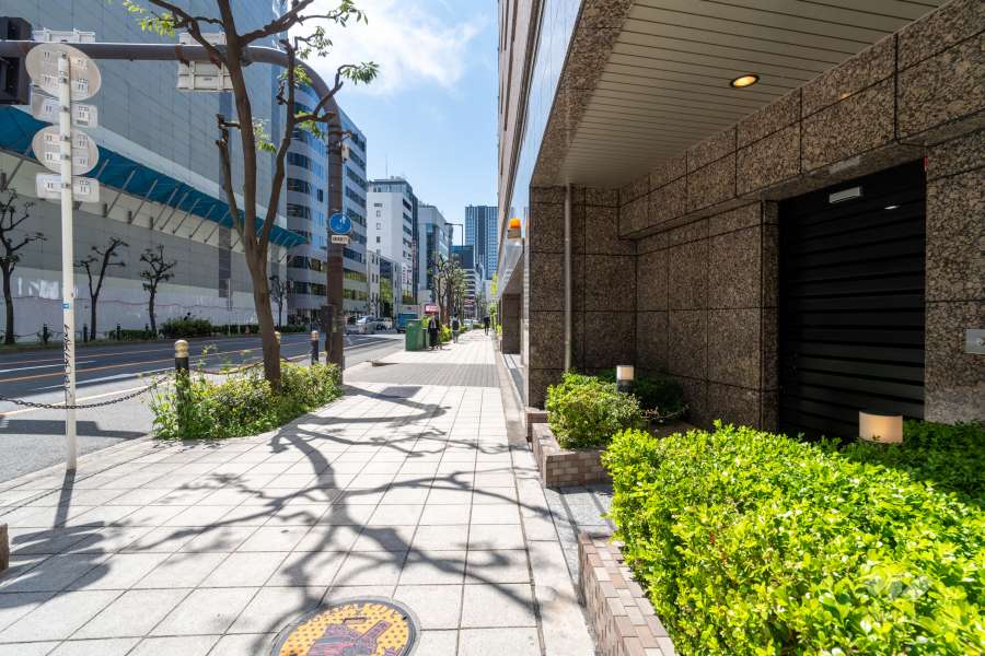 敷地東側の前面道路　