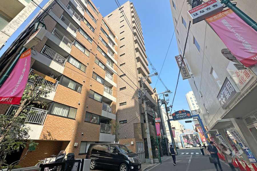 リーガル南堀江の外観（南西側から）