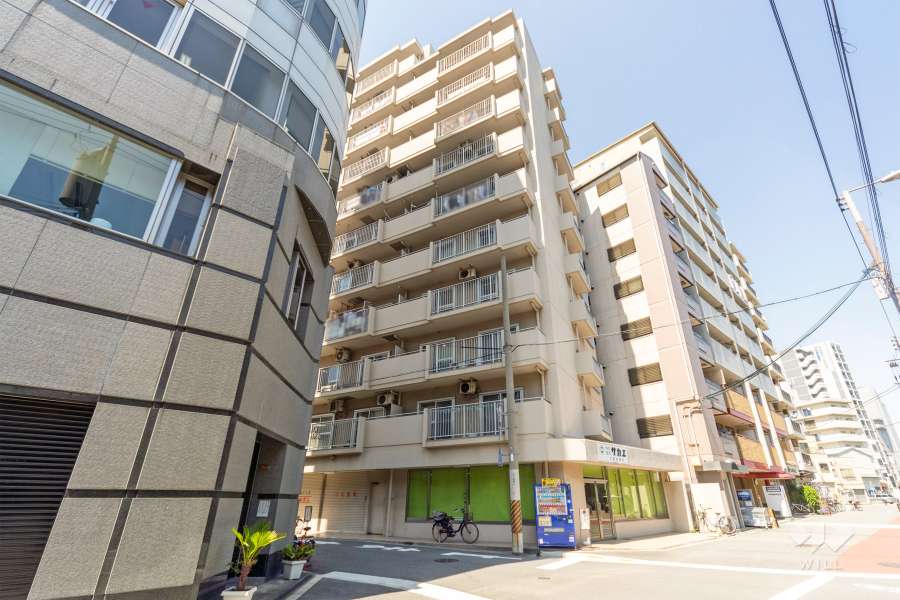 ルックハイツ本田の外観（南側から）