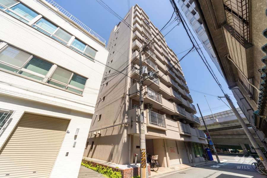 ルックハイツ本田の外観（西側から）