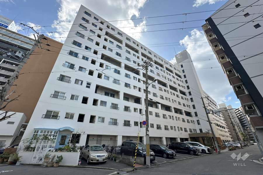 阿波座セントラルハイツの外観（北側から）