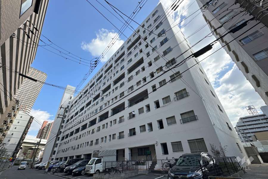 阿波座セントラルハイツの外観（南西側から）