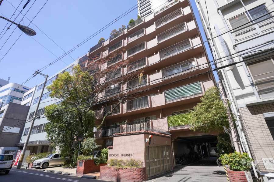 江戸堀アーバンライフの外観（南東側から）