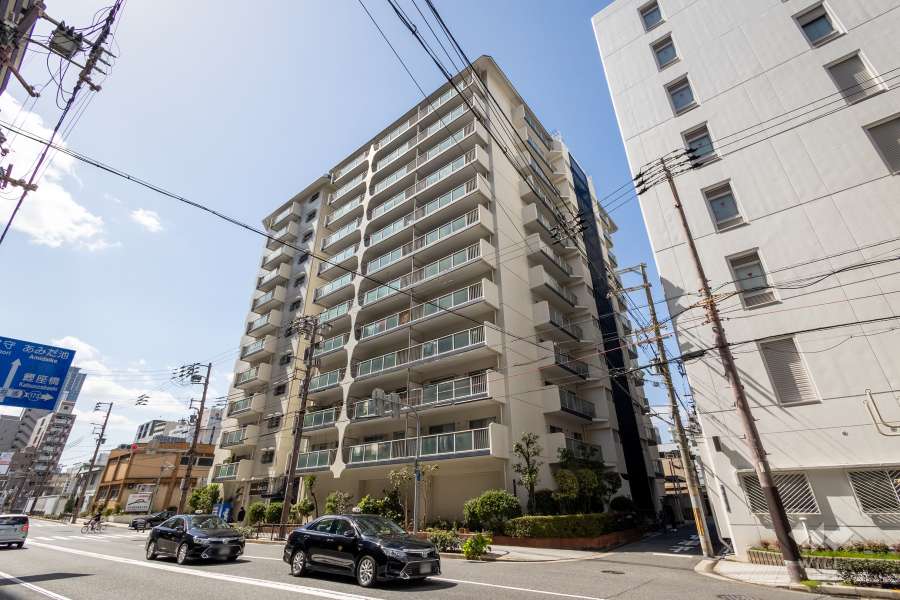 西長堀スカイハイツの外観（北東側から）