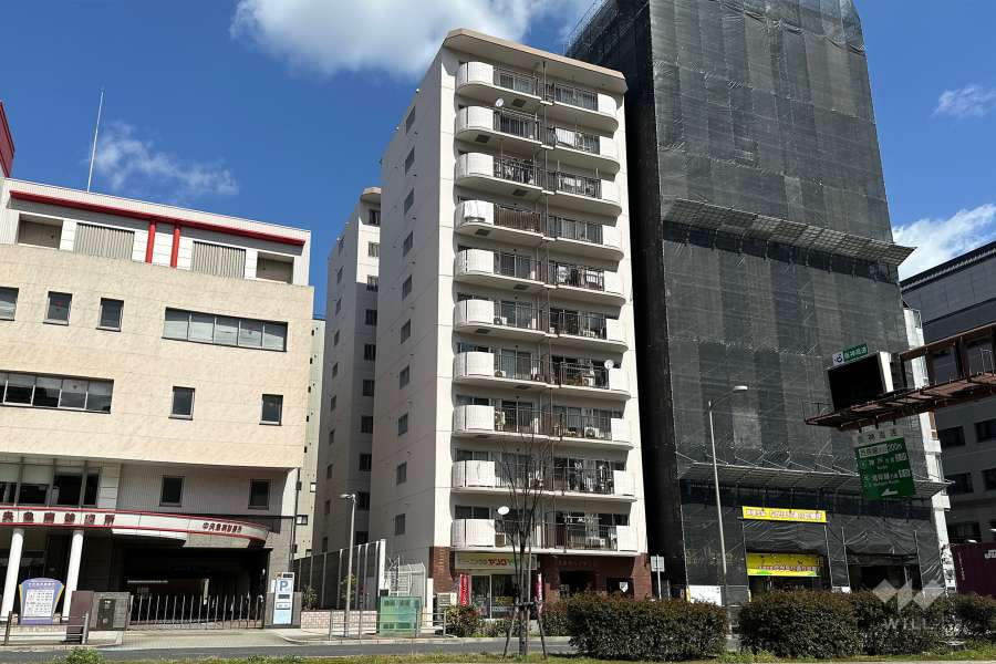 西長堀ハイデンスの外観（南西側から）